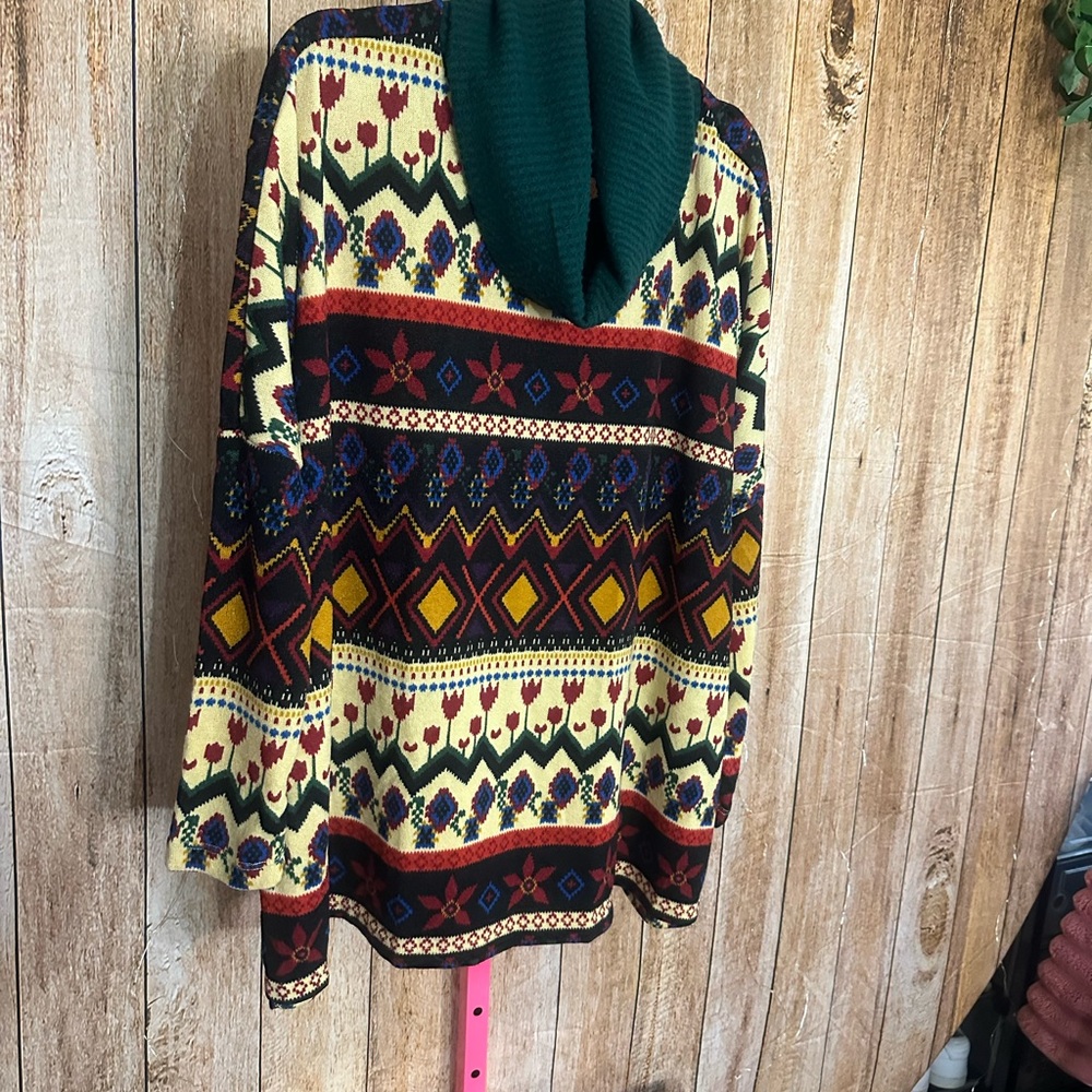 Anthropologie Multicolor Chevron Sweater